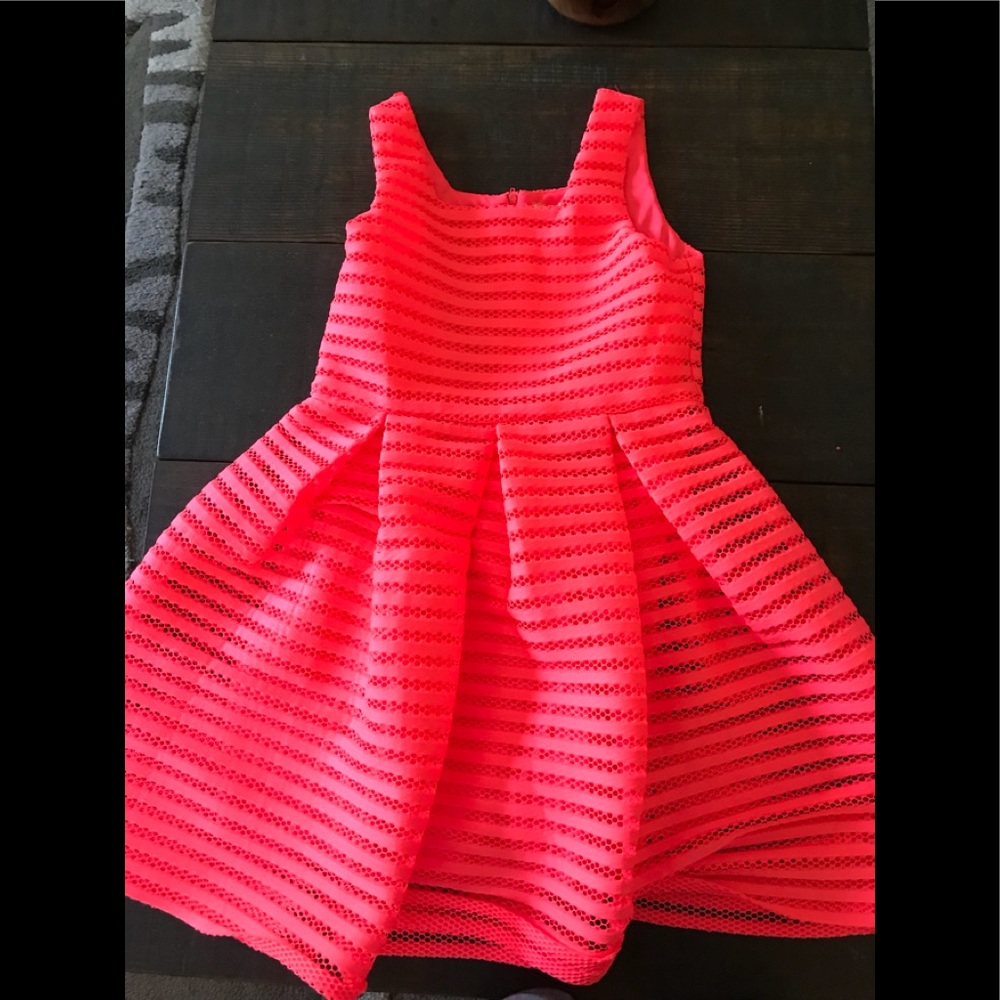 Bright pink dress